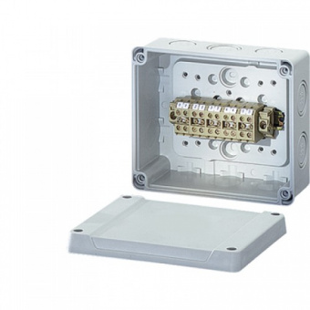 Коробка клеммная 119х139х70 IP55/IP65 серая цена