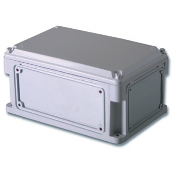 Коробка IP67 300х150х146 пластиковый с выбивным фланцем непрозрачная крышка цена