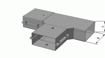 Короб 200х100 грунтованный Т-образный У1094 (Красноярск) цена