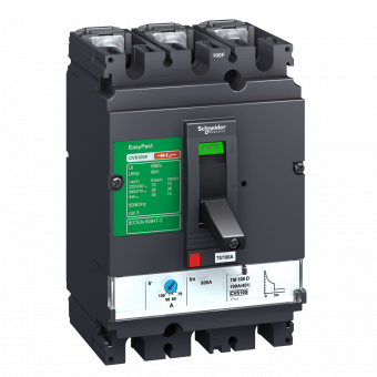 Автоматический выключатель 160F 36kA 3P 160A EasyPact CVS цена